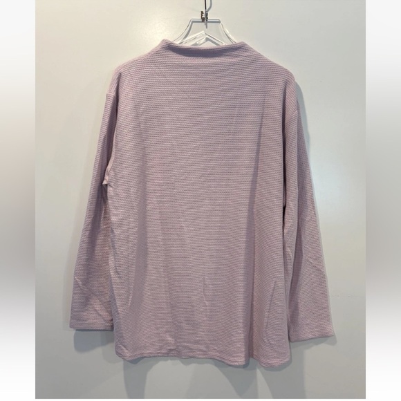 Lands' End Cable Ottoman‎ Relaxed Long Sleeve Funnel Neck Tunic Size XL  (1566) - Picture 5 of 7